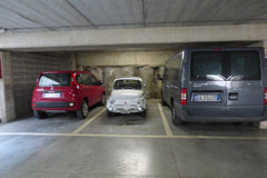 Bambino fiats are a smart choice in Italian streets and carparks 