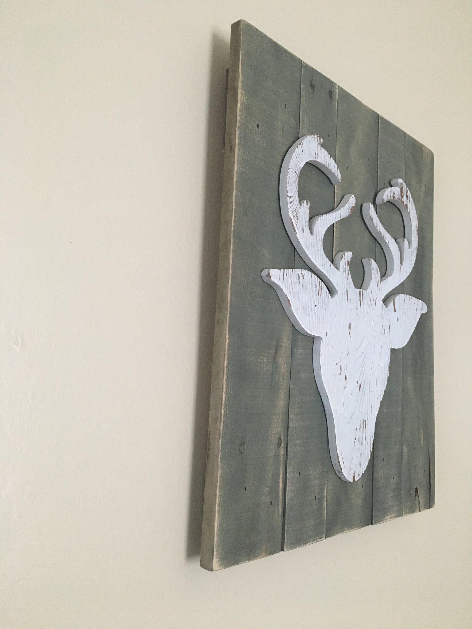 rustic deer wall art