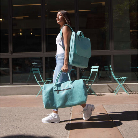 Tote&Carry - Emerald Green Women's Luggage Set, 2 Piece Luggage Set