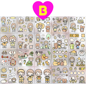 kawaii happy day sweet girl boy stickers mykawaiicrate