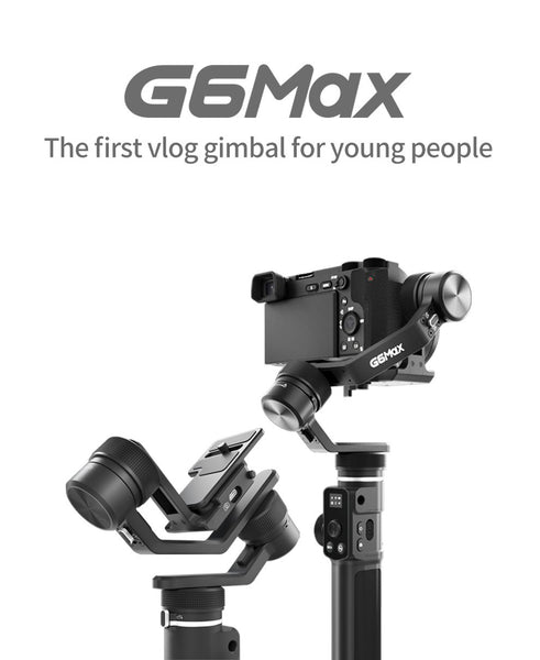 FeiyuTech G6 Max 3-Axis USB Wi-Fi Control Stabilized Handheld Gimbal for smartphone pocket camera action camera mirrorless cameras power supply long battery life reverse charging first vlog gimbal for young people