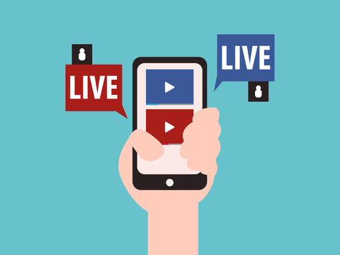 YoloLiv YoloBox Live Streaming Live Video Facebook Live YouTube Live Instagram Live icons