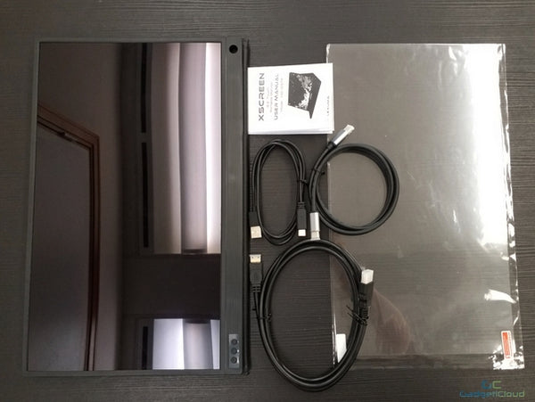 lexuma xscreen portable monitor with touch screen unboxing package contents