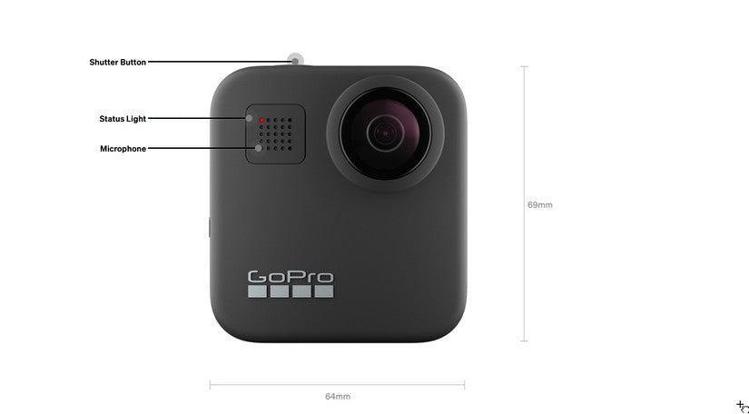 Gopro Max Camera Front View