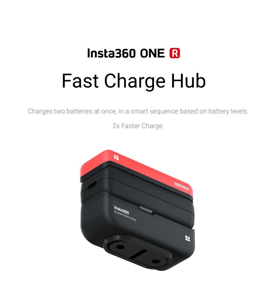 Insta360 ONE R Battery Base/Fast Charge Hub - slide show