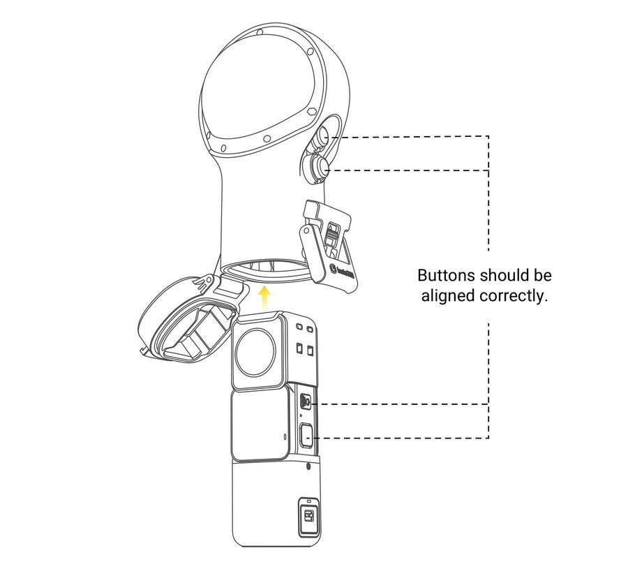 Insta360 ONE R Dive Case For Dual-Lens 360 Mod (Dive Case only) - insert the camera