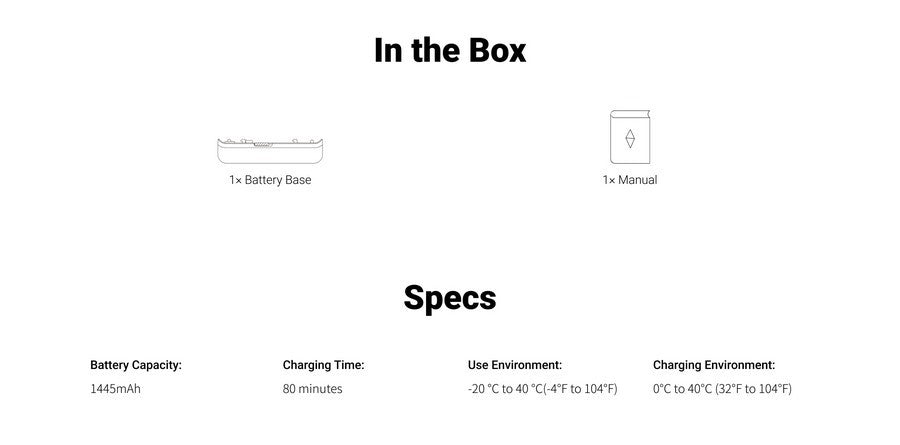 Insta360 ONE RS Power Accessories - Battery Base / Fast Charge Hub - package