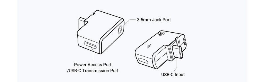 Insta 360 One x2 3.5mm USB-C charger Adapter For Insta 360 One x2 Camera