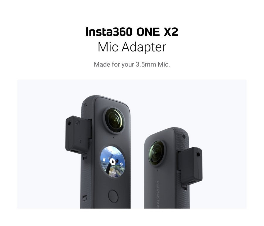 Insta360 ONE X2 Mic Adapter - slide show