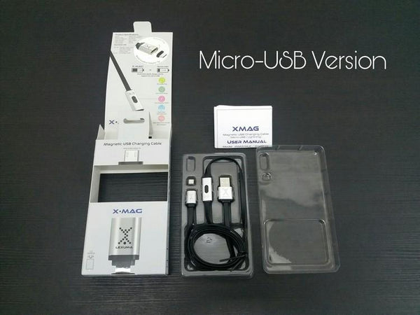 Lexuma 辣數碼 XMag 磁吸充電線 lightning micro-usb cable