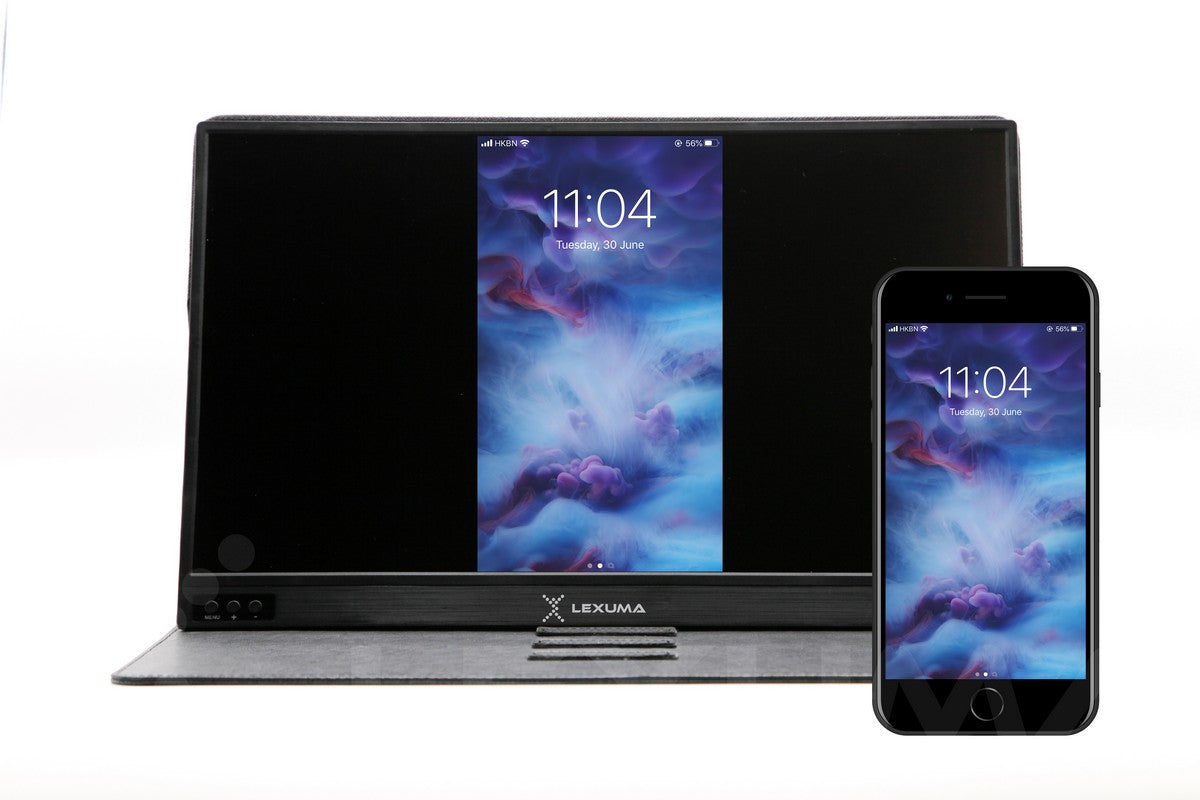 無線Lexuma超輕薄可攜式外接螢幕顯示器15.6吋1920X1080高清隨身輕觸式顯示屏支援TYPE-C / HDMI連接 可接駁PC、手提電腦、手機、各類遊戲主機如SWITCH、PS4、XBOX