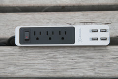US power strip with USB ports lexuma portable power strip