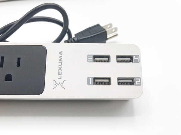 GadgetiCloud Lexuma 辣數碼 XStrip USB Power Strip US-Style Unbox usb ports for charging