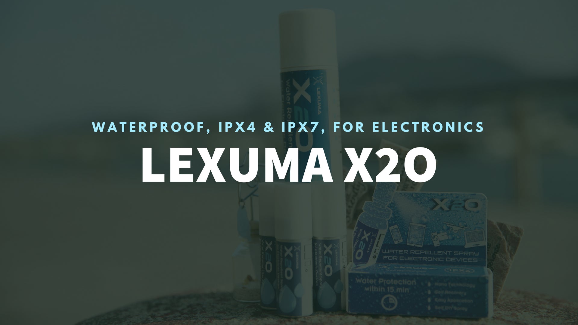 Lexuma X2O (100ml) Water Repellent Spray with IPX4 and IPX7 water protection conformal protective coating electronics pcb waterproofing circuit board sealer gel conformal clear coat for electronics moisture proof pcb waterproof nano spray for electronics devices mobile phone epoxy conformal coating sealant spray moisture proof Machinery Protection Water resistant banner - iMartCity