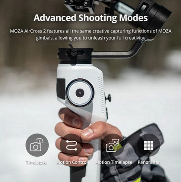 MOZA AirCross 2 Professional Camera Stabilizer beyond your imagination advanced shooting modes