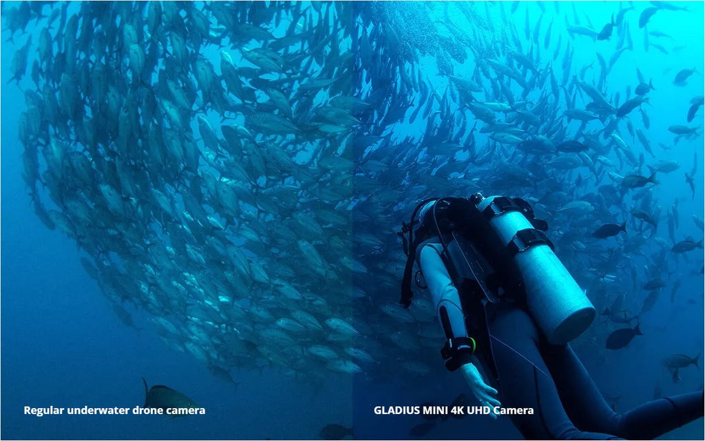 chasing gladius mini underwater drone submarine drone