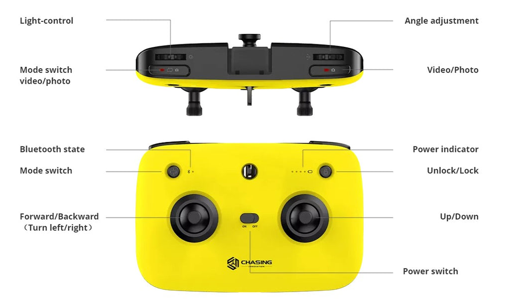 chasing gadgeticloud gladius mini underwater drone submarine 4k camera controller