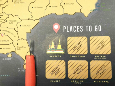 thailand scratch travel map 泰國刮刮地圖 刮刮樂