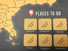 iMartCity thailand scratch travel map 泰國刮刮地圖 刮刮樂