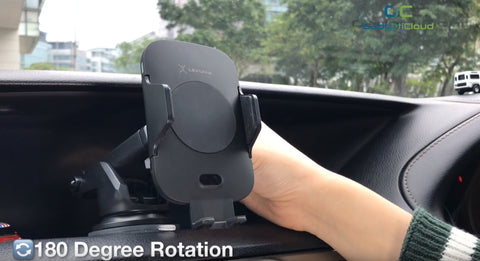 Lexuma Infrared Wireless Charging Car Mount Unboxing 180 degree rotation