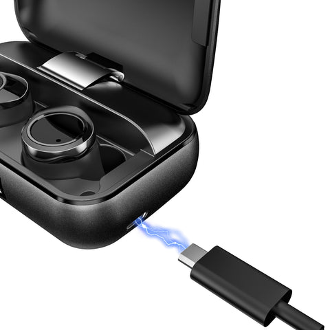 Lexuma Best Budget True Wireless Earbuds XBUD-X Charging Case Black