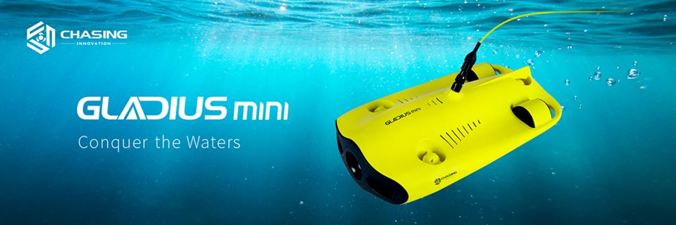 chasing gladius mini underwater submarine drone