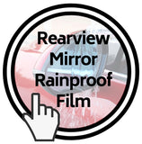 Hydrophobic rearview mirror rainproof film