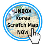 Korea scratch map - Gadgeticloud