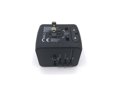 Universal travel adapter with USB port - iMartCity eu uk us au sockets safety convenient travel must have us plug