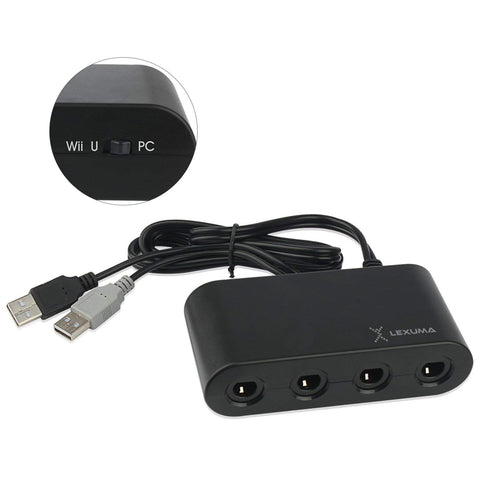 Lexuma Gamecube Controller Adapter Unboxing - Support Wii U, Nintendo Switch, PC USB mode switch button
