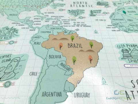 iMartCity world scratch travel map 世界刮刮地圖 刮刮樂 scratch off brazil