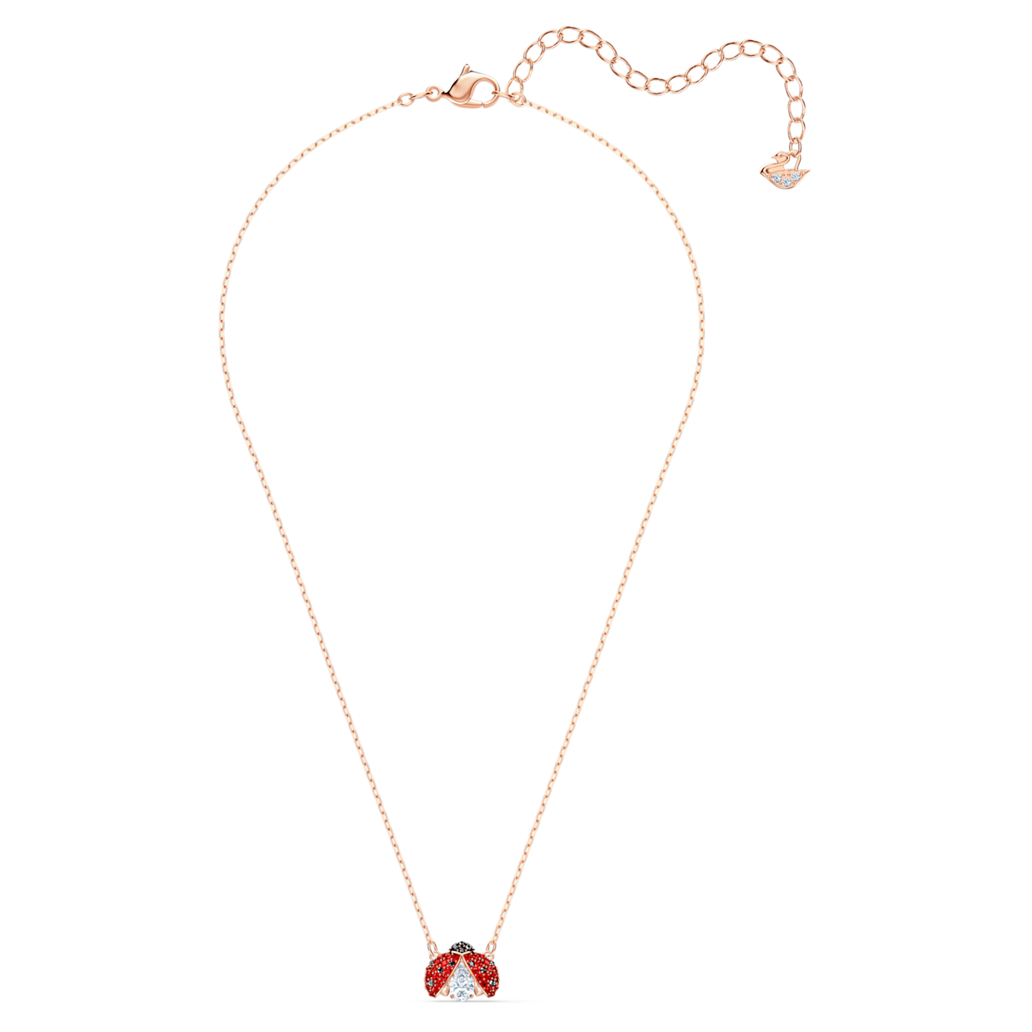 SWAROVSKI Swarovski Sparkling Dance Ladybug Necklace - Red & Gold-tone