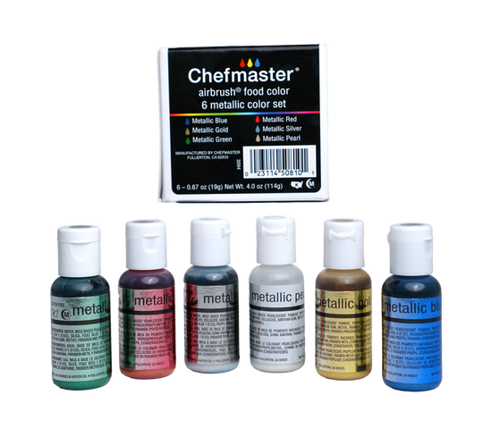 Chefmaster Airbrush Food Color 0.67 Ounce, Metallic Gold