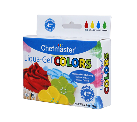 Chefmaster 10,5 oz. Colorant Alimentaire Liqua-Gel Rouge Vif 