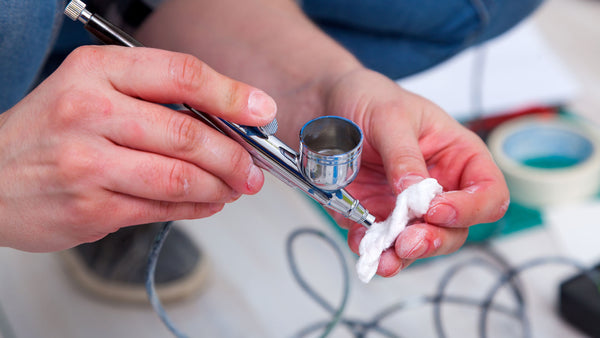 The easiest method to cleaning your airbrush for nails