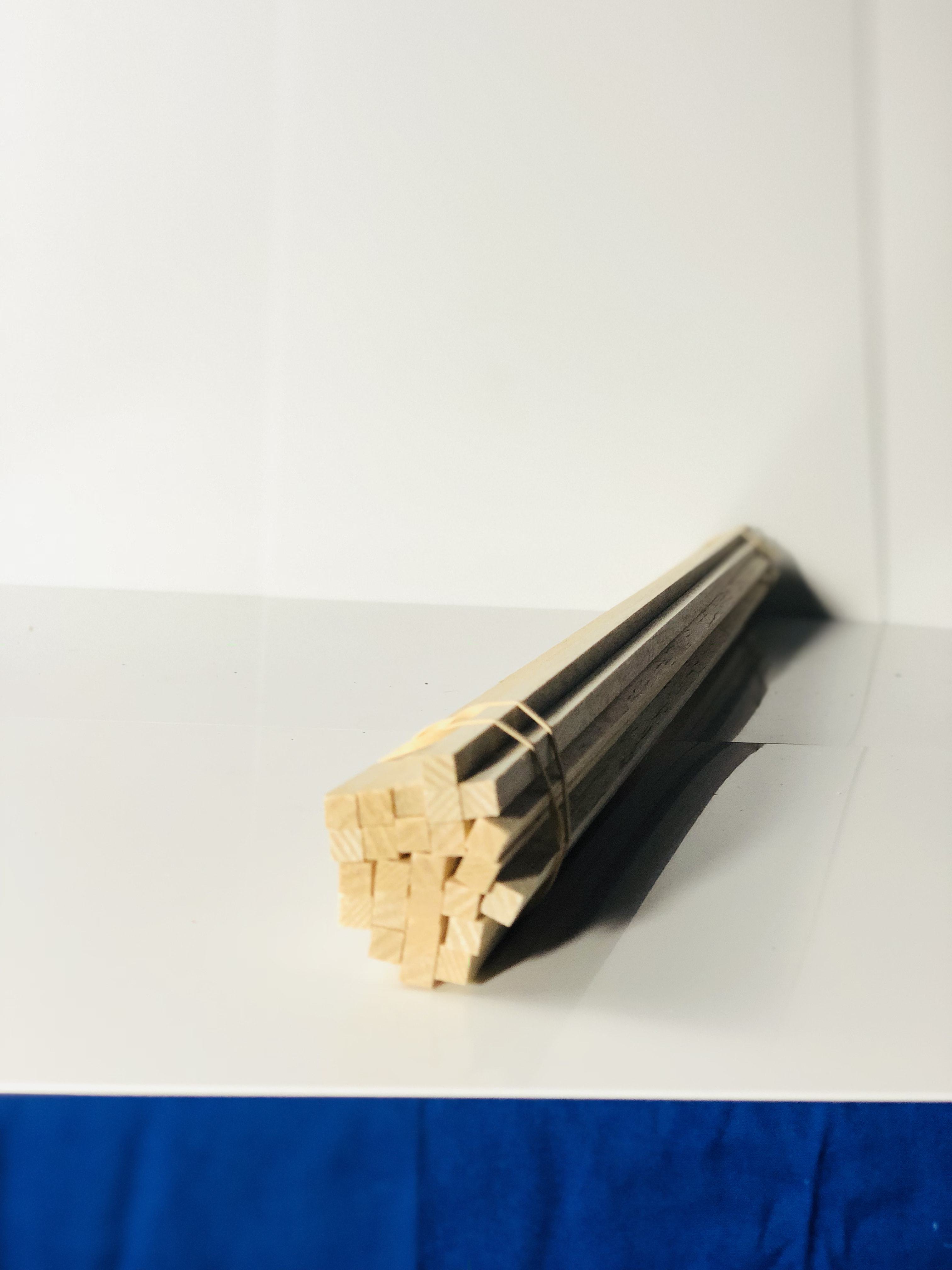 Balsa Wood Sticks, 4in X 0.25 X 0.25, Pack of 10 