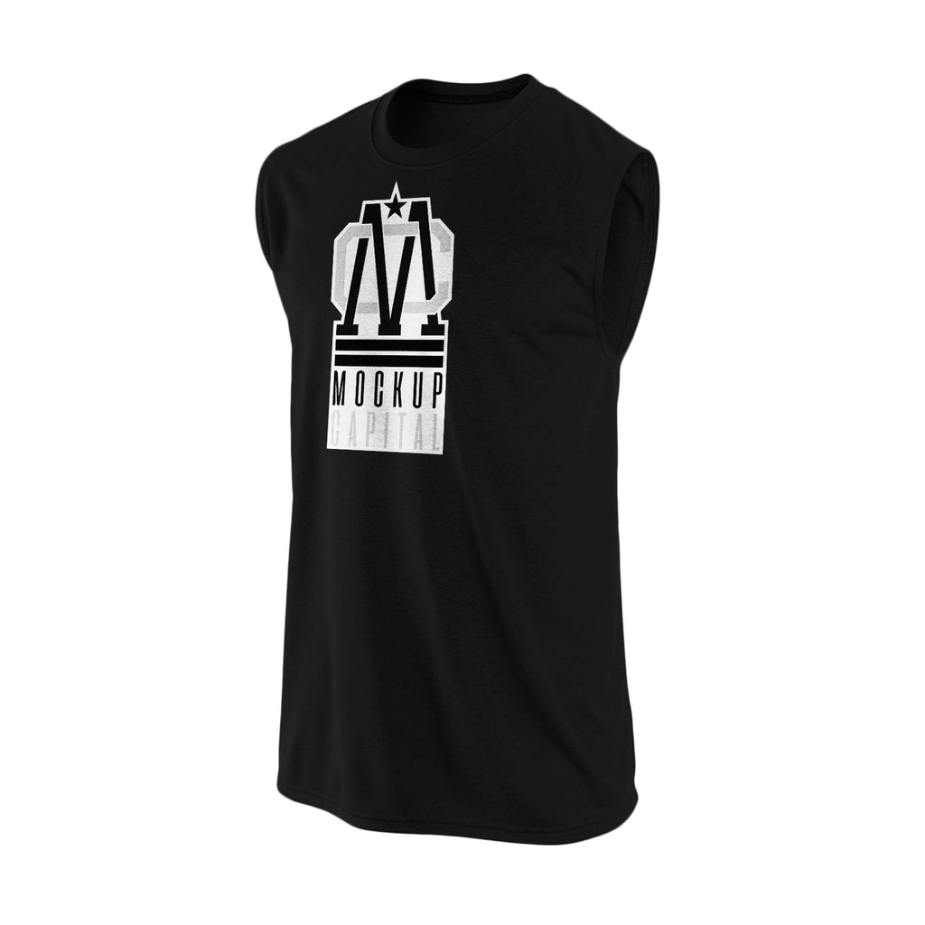 Download Athletic Sleeveless T-Shirt Mockup - T-Shirt Side Hustle
