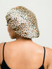 Bonnet: Susie | Leopard Print Satin Bonnet | Linda Christen Designs