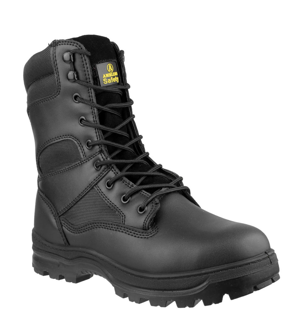 high leg steel toe cap boots