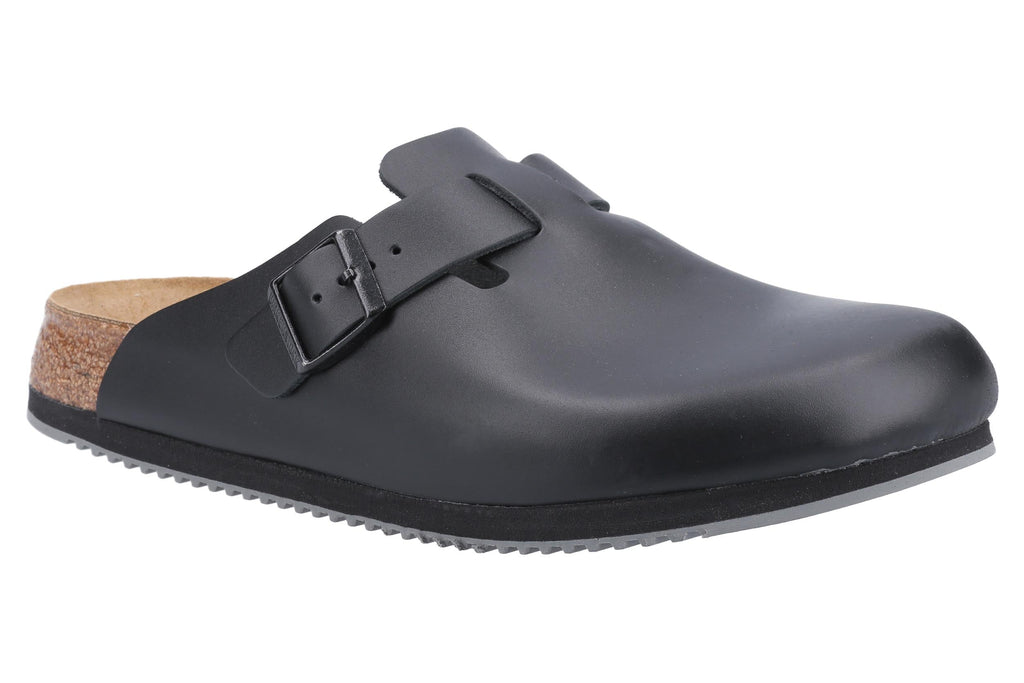 birkenstock boston super grip clog black