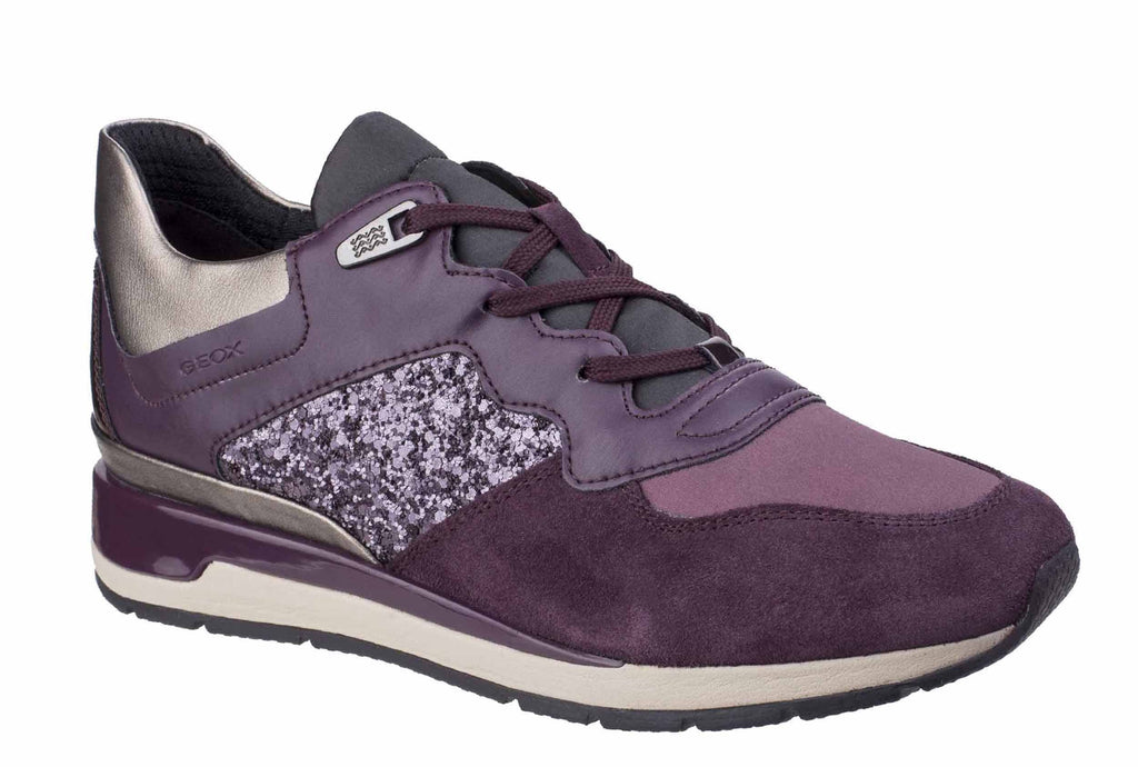 Geox D Shahira B Womens Lace Up Trainer 