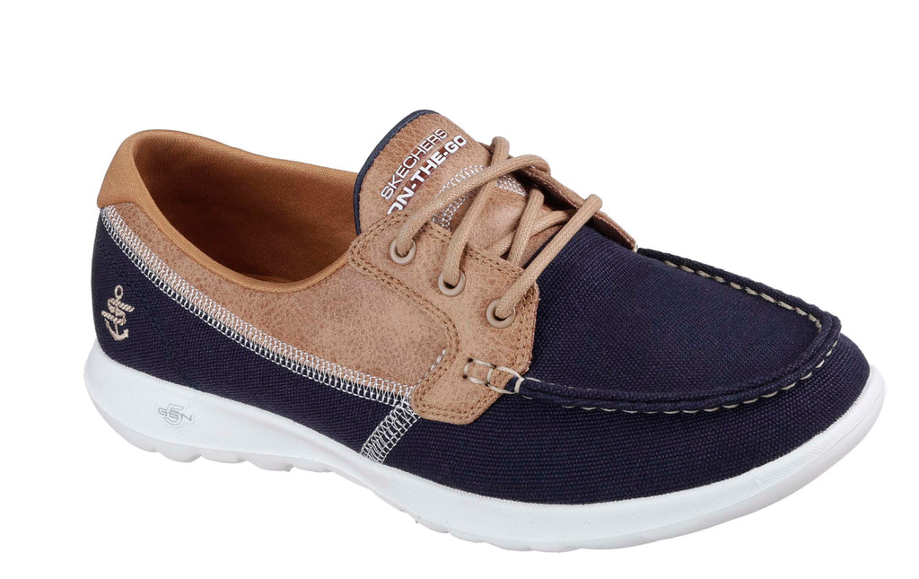 skechers gowalk lite coral boat shoe