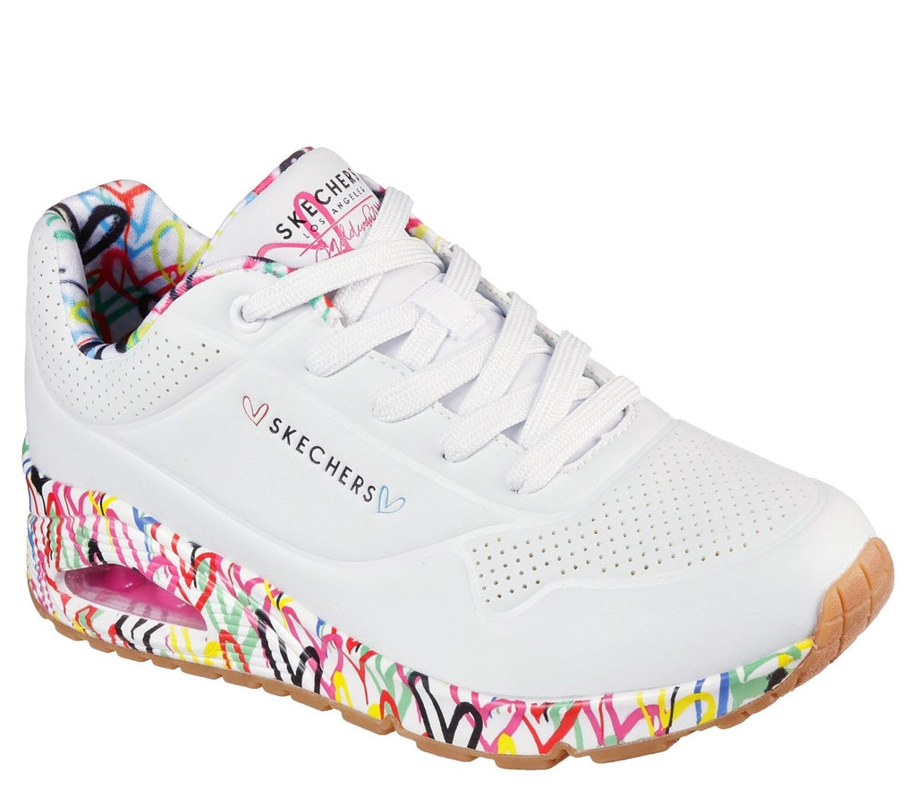 skechers street sneakers white