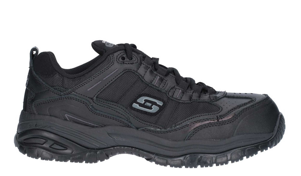 Skechers 77013 Work Relaxed Fit Soft Stride Ginnell Mens Work Shoe ...
