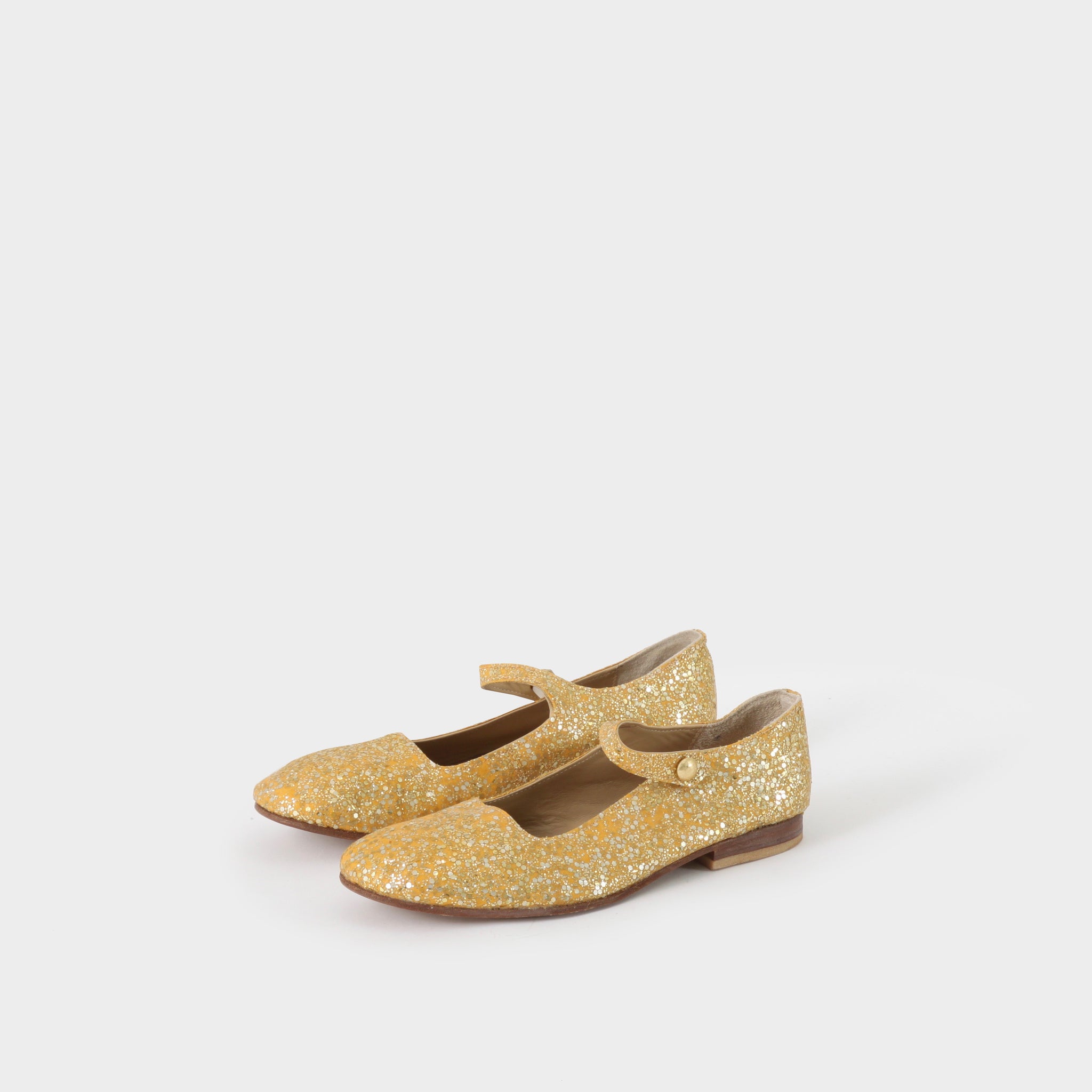 gold slip on shoes