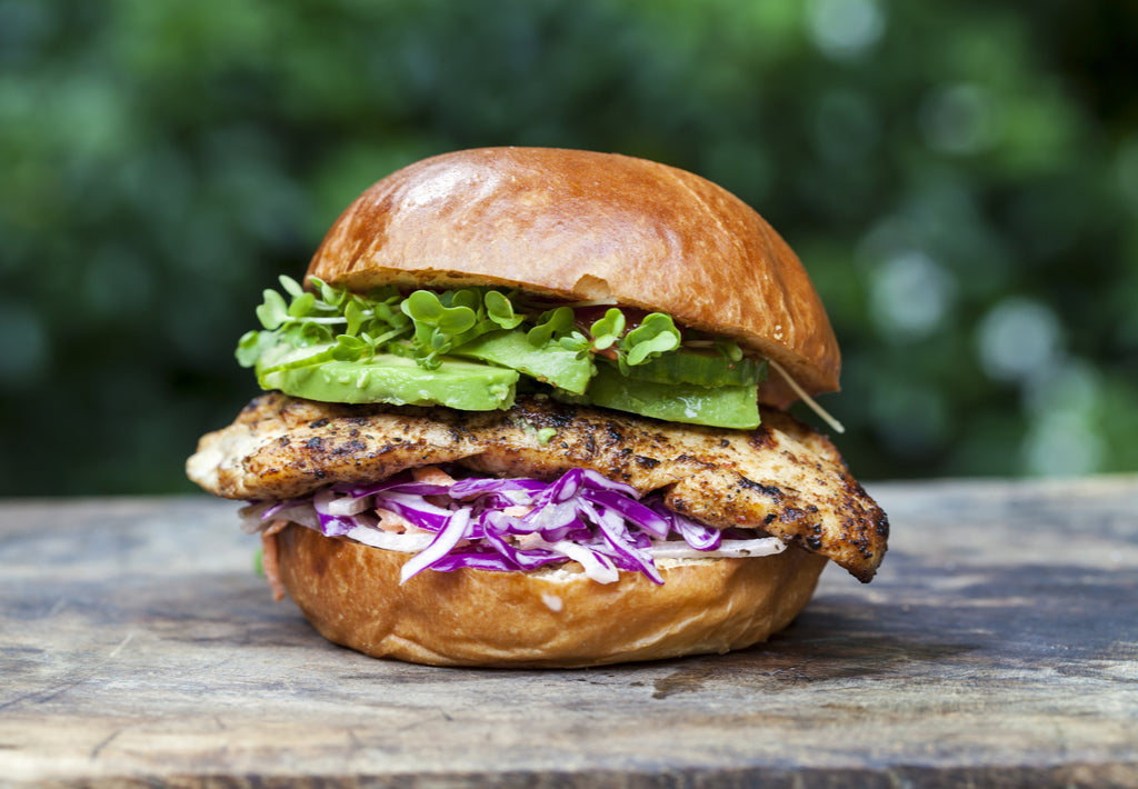 Gluten Free Chicken Burger with Avocado Recipe | Freya's ...