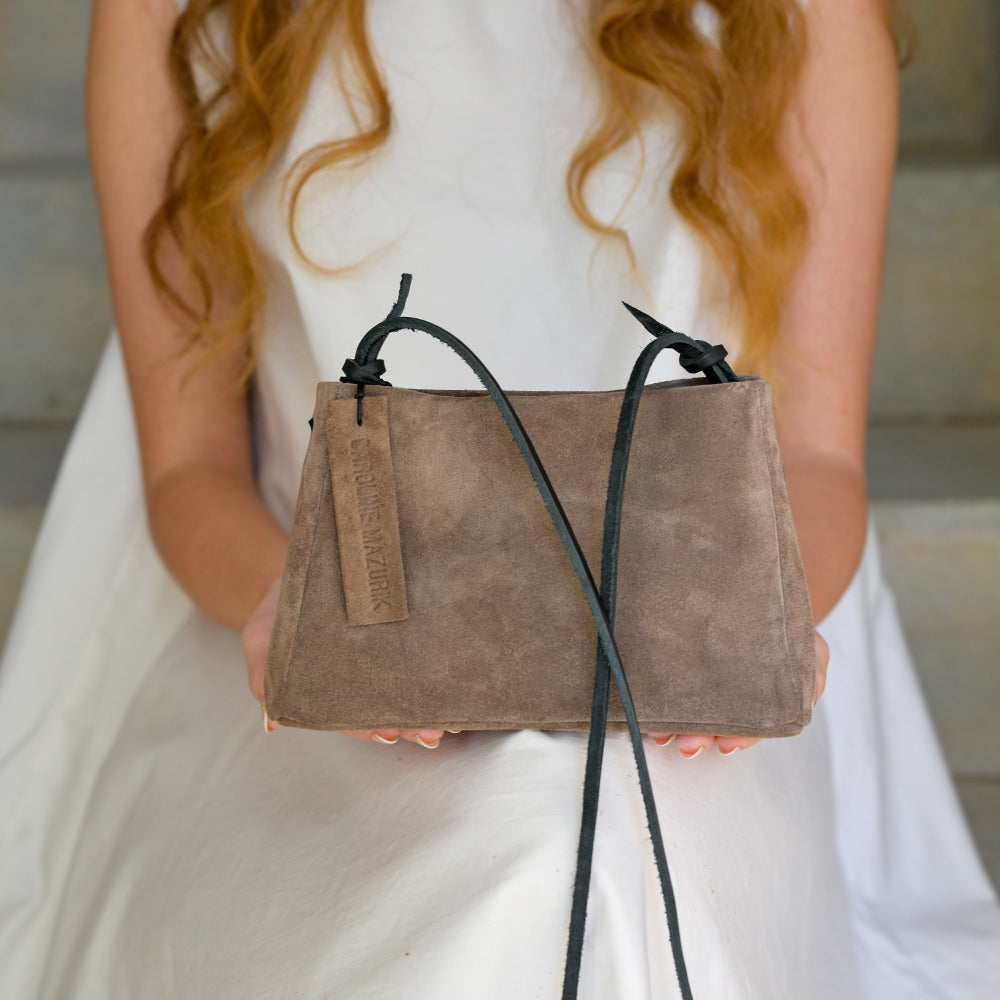 Brown Suede MINI BAG