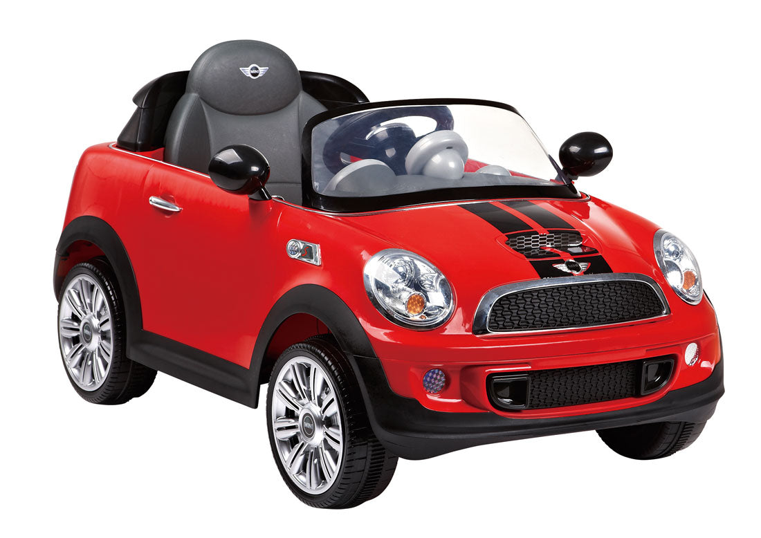 red mini cooper 6v ride on with remote control