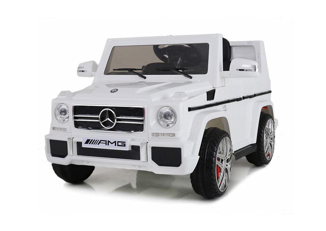 Mercedes Benz G65 G Wagon Licensed 12v Battery Kids Ride On Jeep Whi Happyhometoys