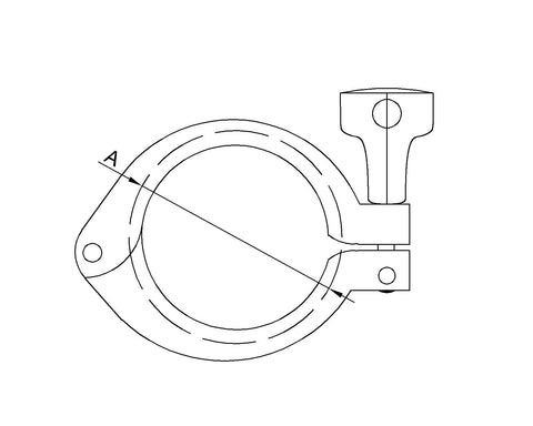 tri-clamp, stainless steel